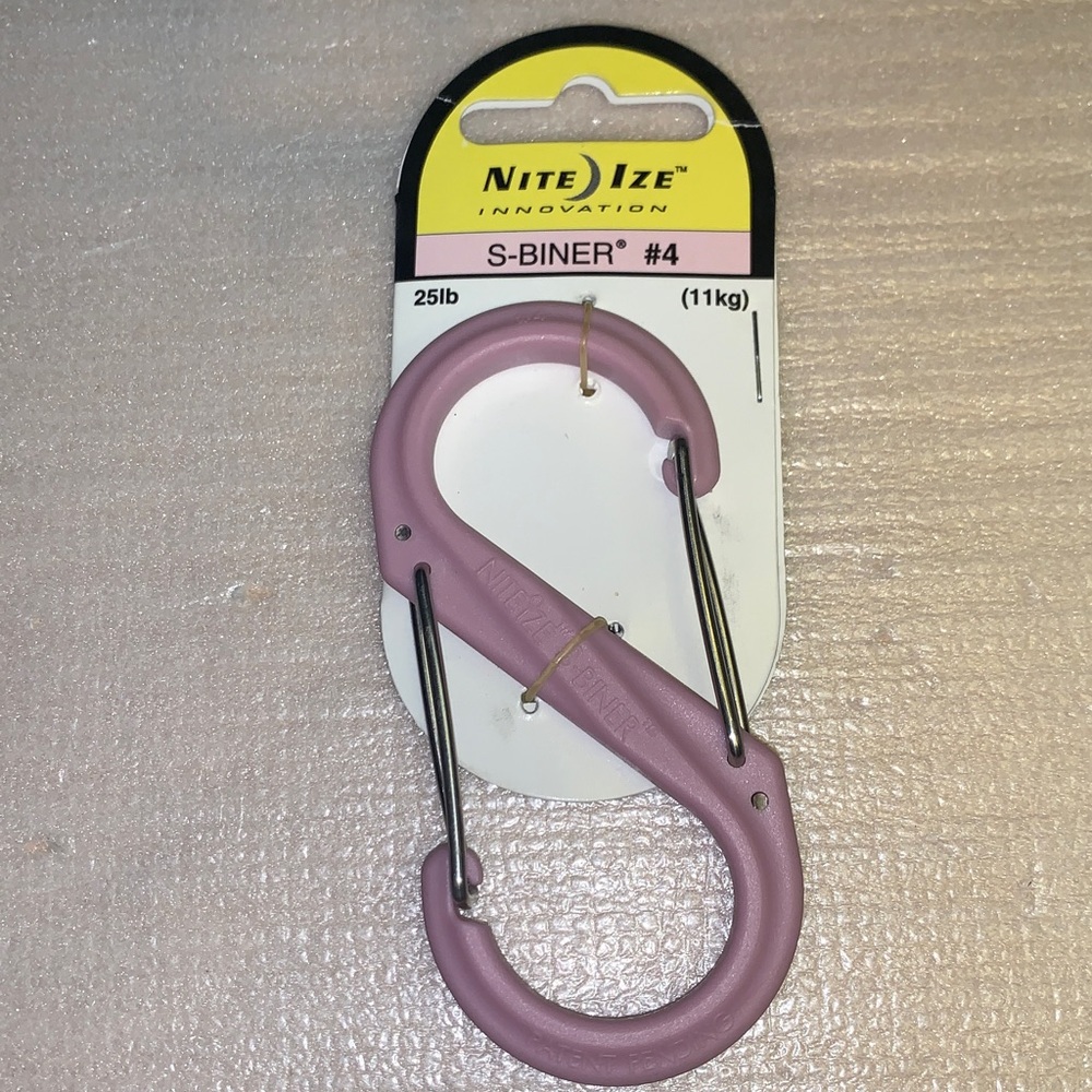 Nite IZE Pink S-Biner Multi-Size Double-Gated Carabiner # 2 and # 4 - Picture 2 of 6
